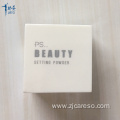 Empty Small Matte White Square Loose Powder Case